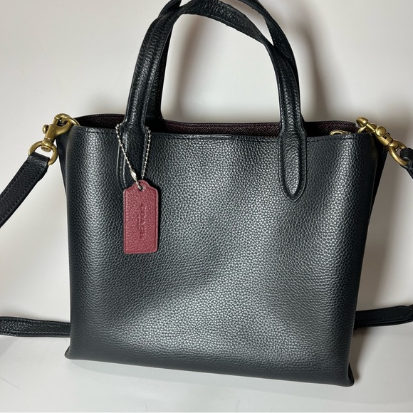 COACH Women’s Willow Black Shoulder Bag Tote - Picture 8 of 13